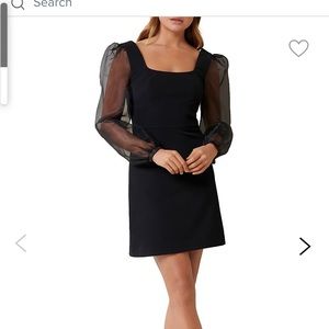 EVER NEW | Organza Sleeve Dress